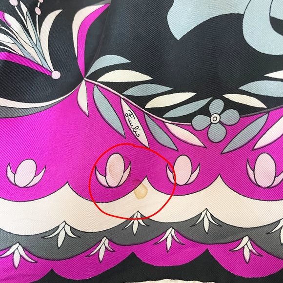 Vintage Emilio Pucci Scarf Silk Shawl Bold Abstract Print 34in Rare Daytons - Picture 16 of 16